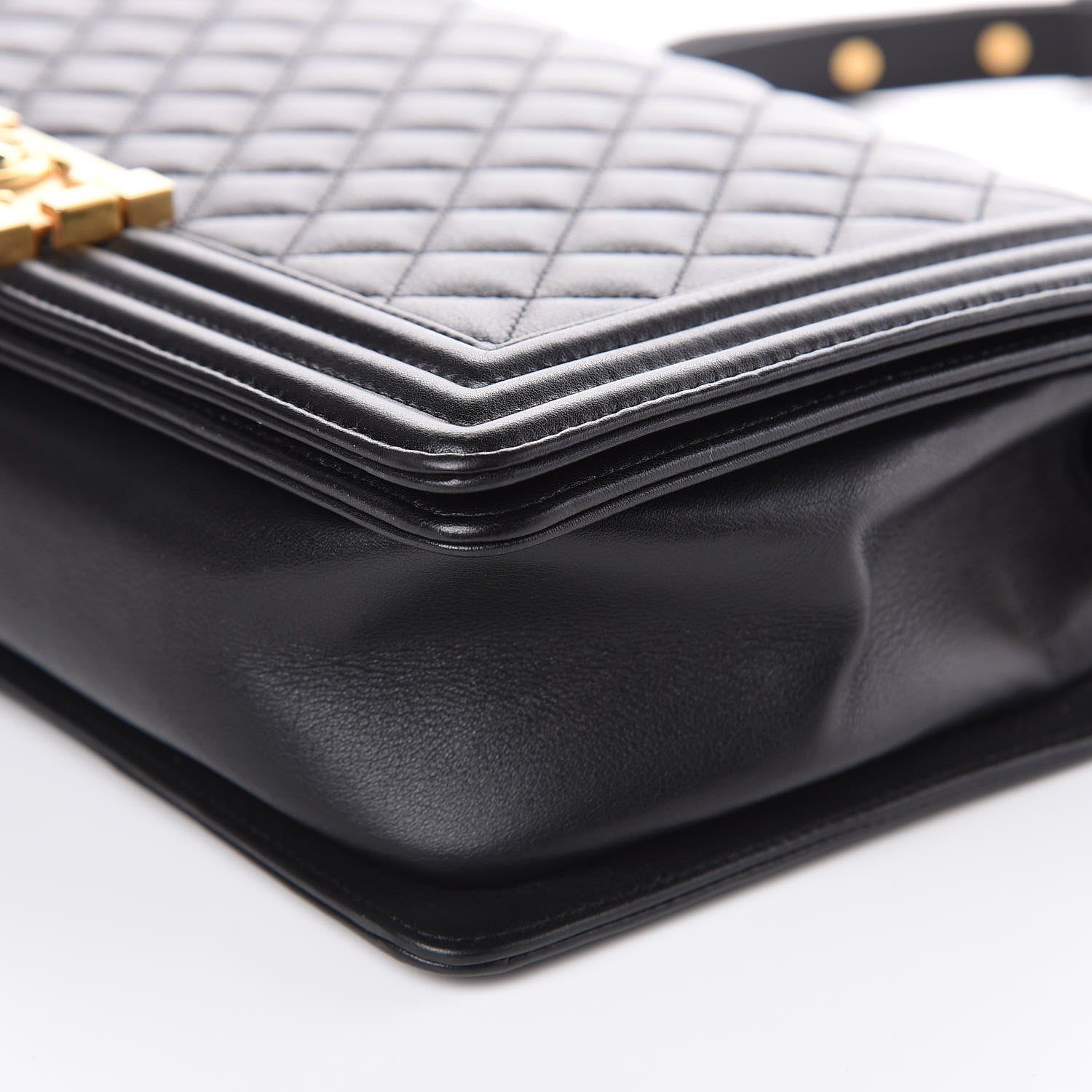 Chanel Calfskin Quilted New Medium Boy Flap Black 9 of 10