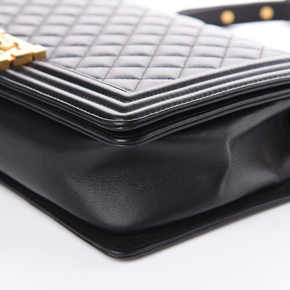 Chanel Calfskin Quilted New Medium Boy Flap Black 9 of 10