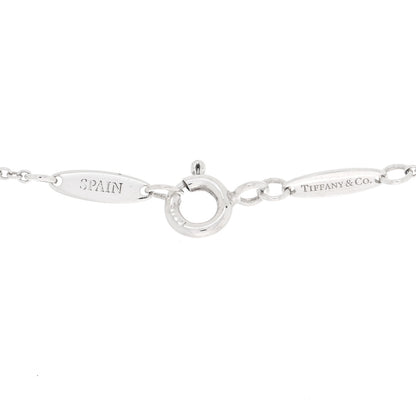 Tiffany Sterling Silver Elsa Peretti 11mm Open Heart Pendant Necklace 4 of 4