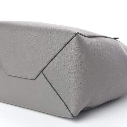 Celine Soft Grained Calfskin Small Belt Cabas Phantom Medium Grey 6 of 10