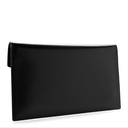 Saint Laurent Smooth Shiny Calfskin Monogram Uptown Pouch Black 3 of 11