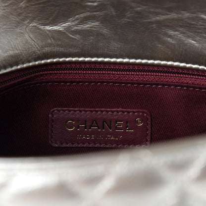 Chanel Metallic Aged Calfskin Quilted Mini Coco Handle Flap Gold 8 of 11