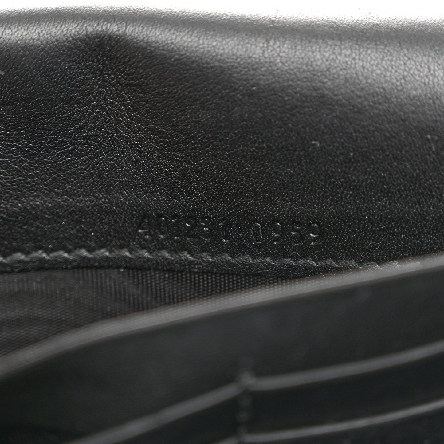 Velvet GG Monogram Mini Dionysus Chain Wallet Black