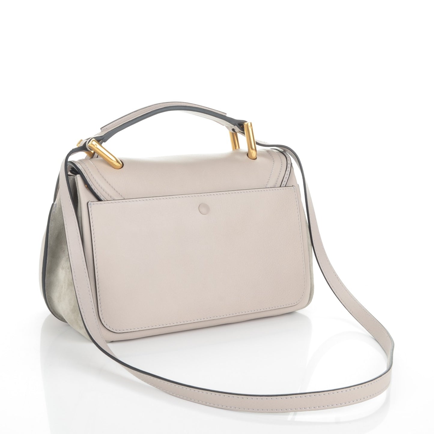 Smooth Calfskin Small Indy Shoulder Bag Motty Grey
