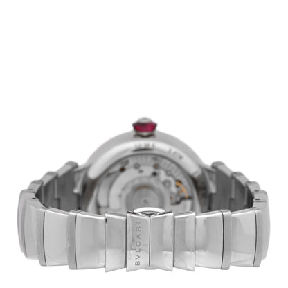 Bulgari Stainless Steel Diamond 36mm Lucea Automatic Watch Silver 3 of 4