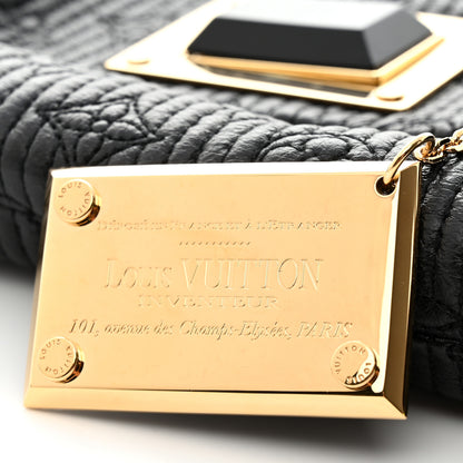 Louis Vuitton Calfskin Quilted Monogram Altair Clutch Black 6 of 8