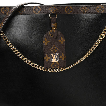 Louis Vuitton Calfskin Monogram Nova Vibe MM Black 7 of 10