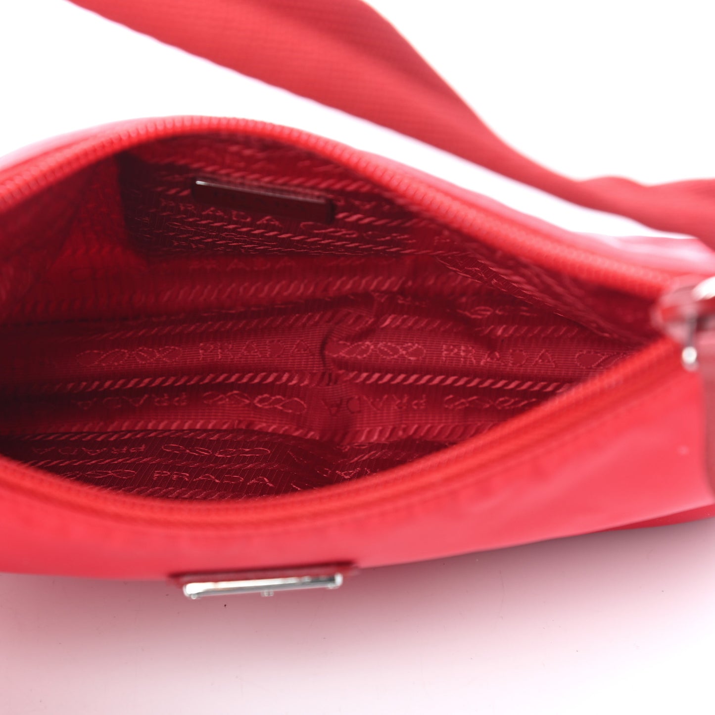 Tessuto Nylon Mini Re-Edition 2000 Bag Rosso