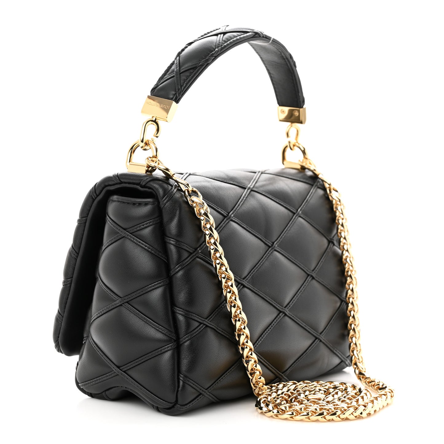 Lambskin Malletage Top Handle GO-14 MM Black