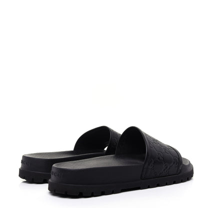 Gucci Guccissima Mens Lug Sole Slide Sandals 7 Black 3 of 8