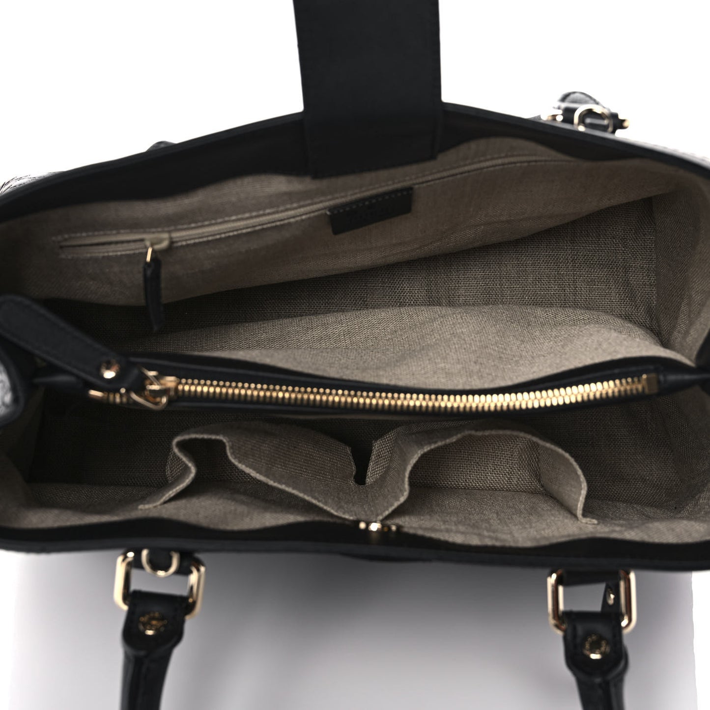 Soft Microguccissima Medium Tote Black