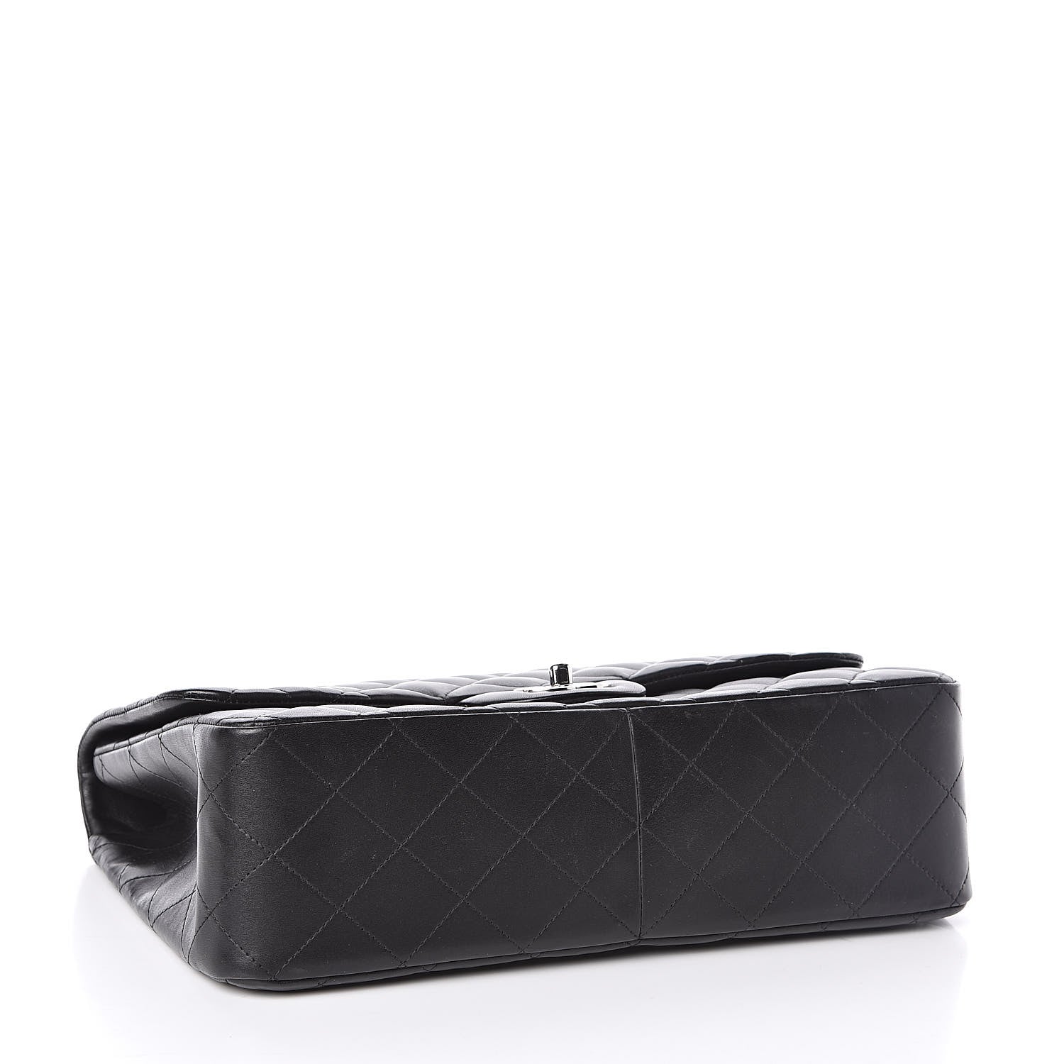 Chanel Lambskin Quilted Jumbo Single Flap Black 4 of 11