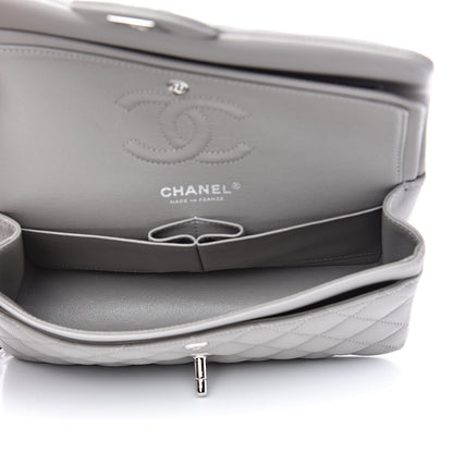 Chanel Lambskin Quilted Small Double Flap Grey 5 of 12