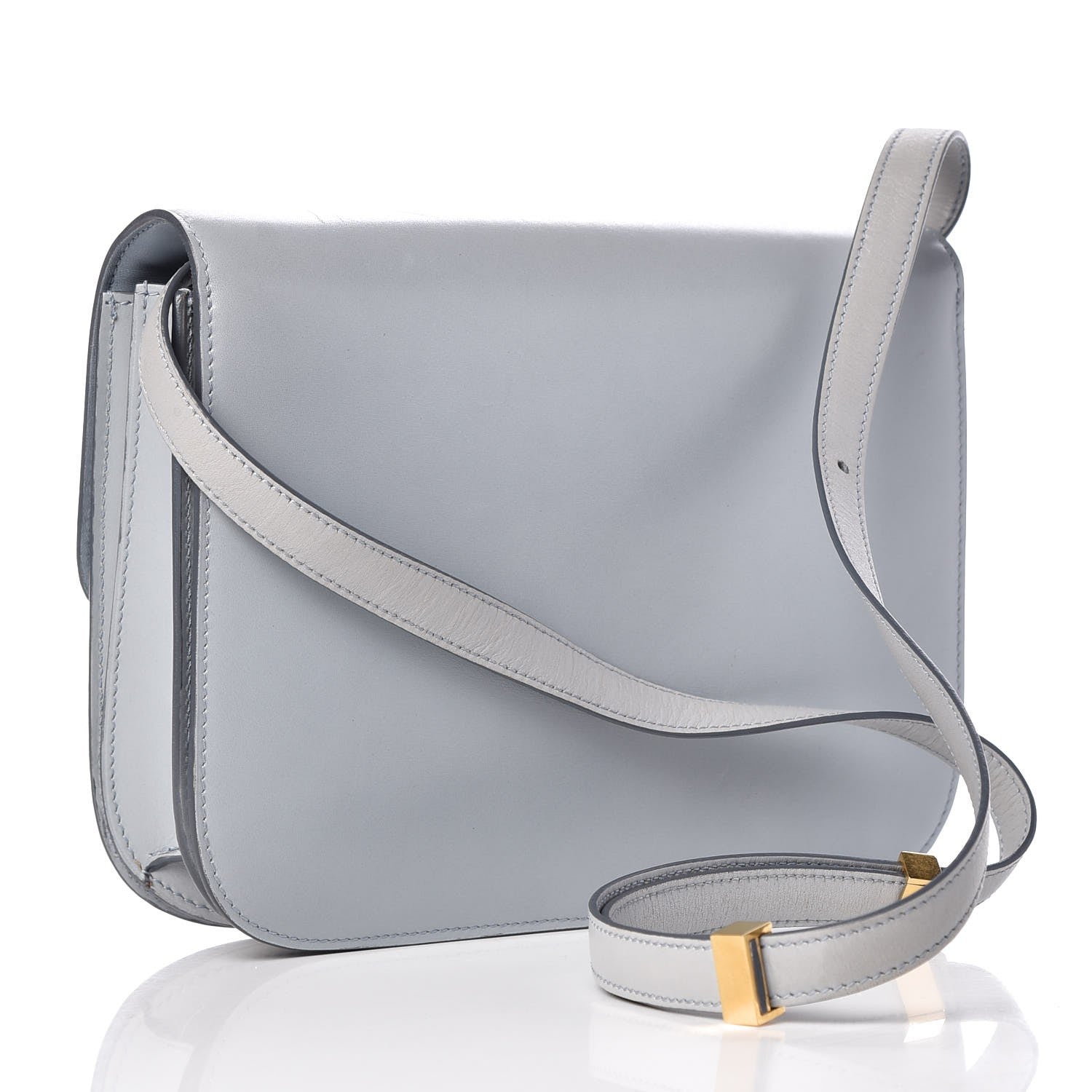 Celine Box Calfskin Medium Classic Box Flap Bag Sky 4 of 8