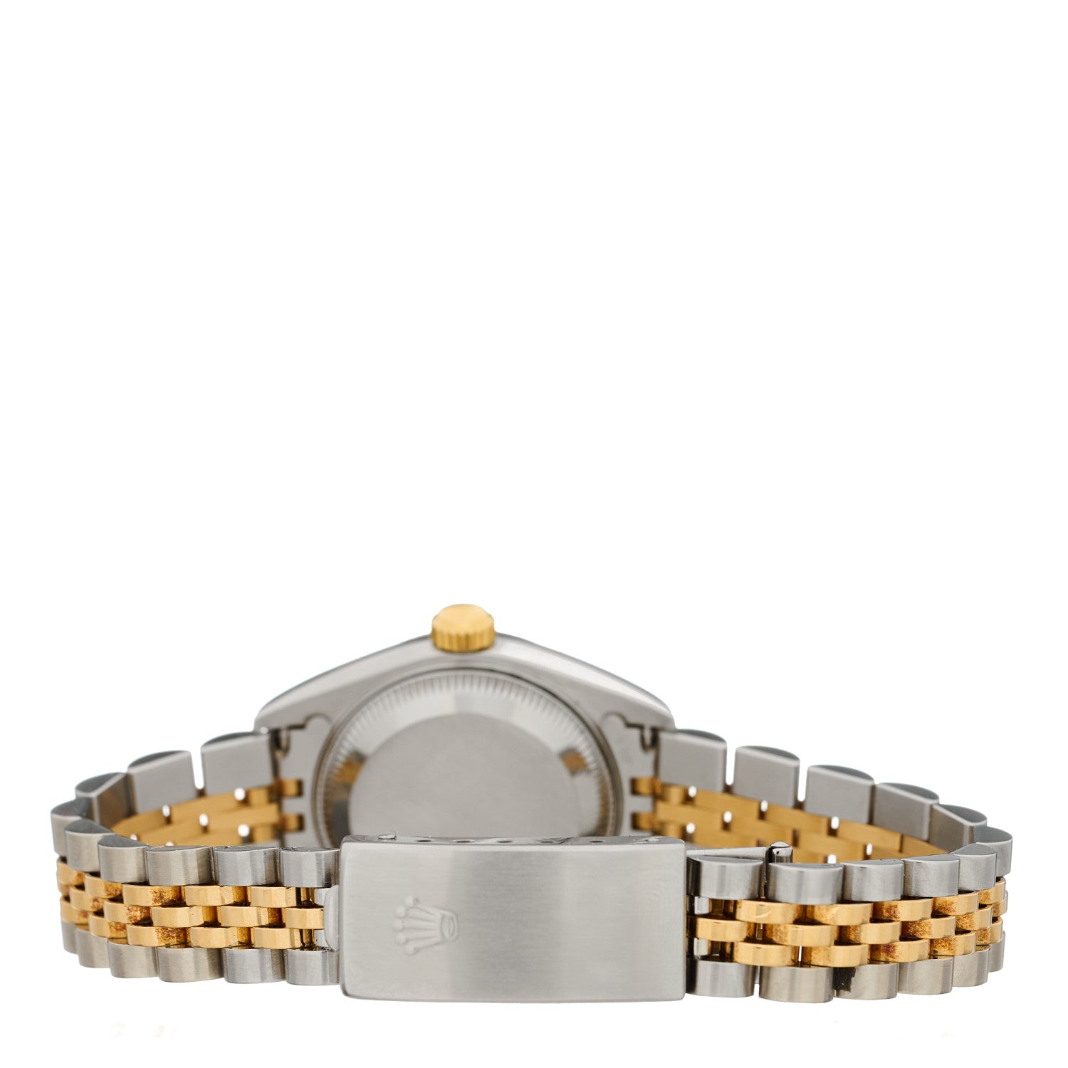 Rolex Stainless Steel 18K Yellow Gold 26mm Oyster Perpetual Datejust Watch White Roman 79173 4 of 6