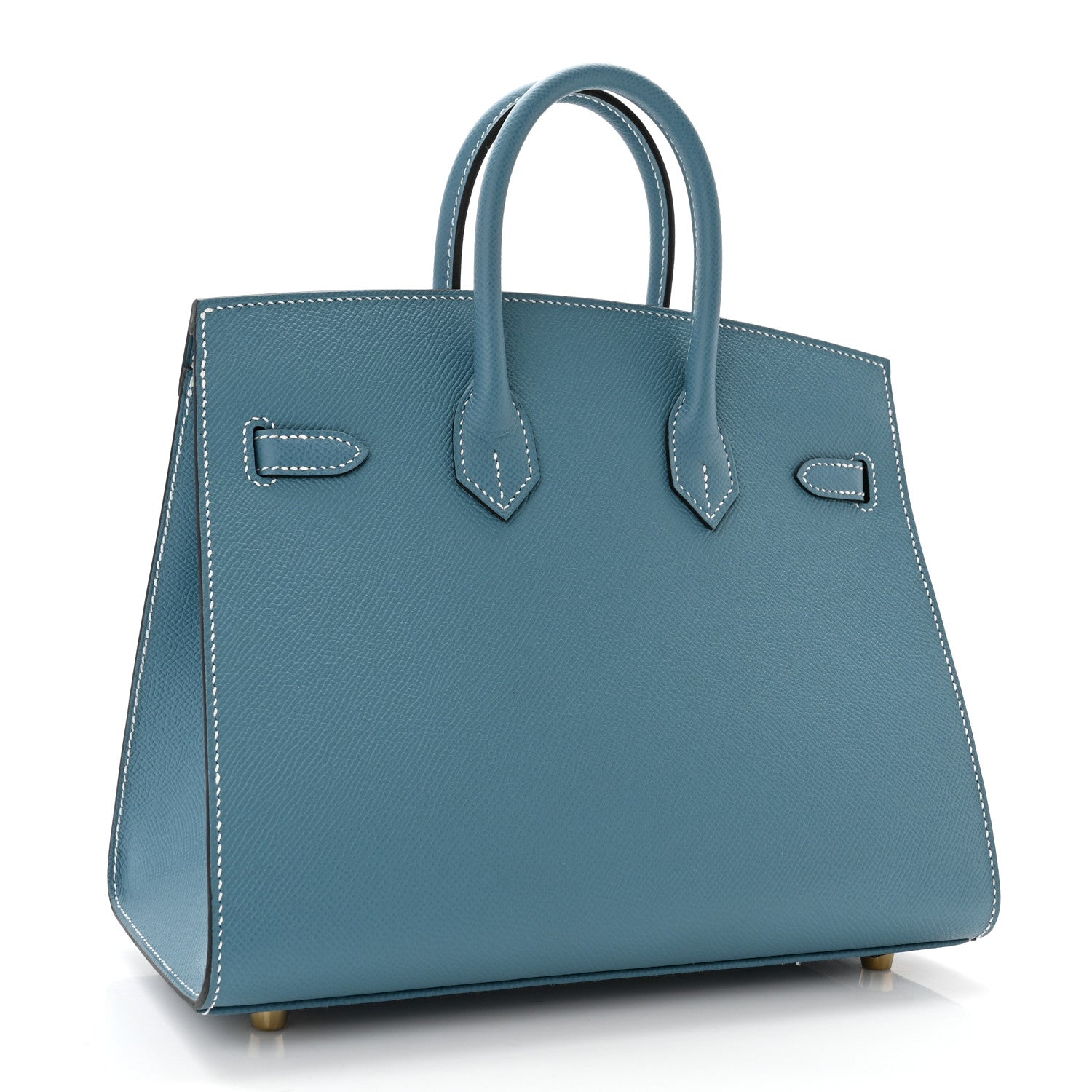 Hermes Epsom Birkin Sellier 25 New Blue Jean 3 of 10