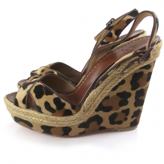 Christian Louboutin Tigresse 140 Espadrille Wedges 39 2 of 6