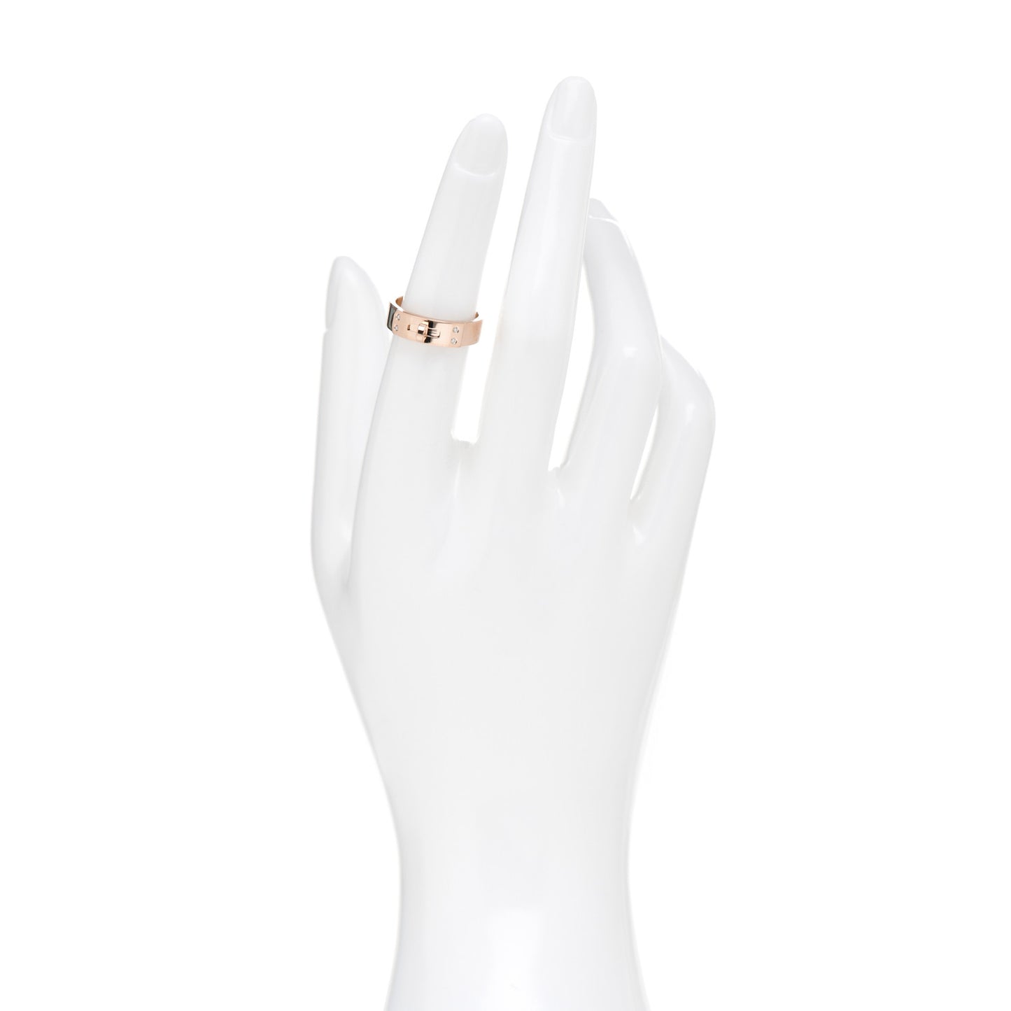 18K Rose Gold Diamond PM Kelly Ring 51 5.75