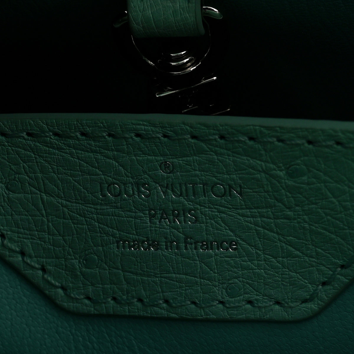 Louis Vuitton Ostrich Capucines BB Vert Celadon 6 of 9
