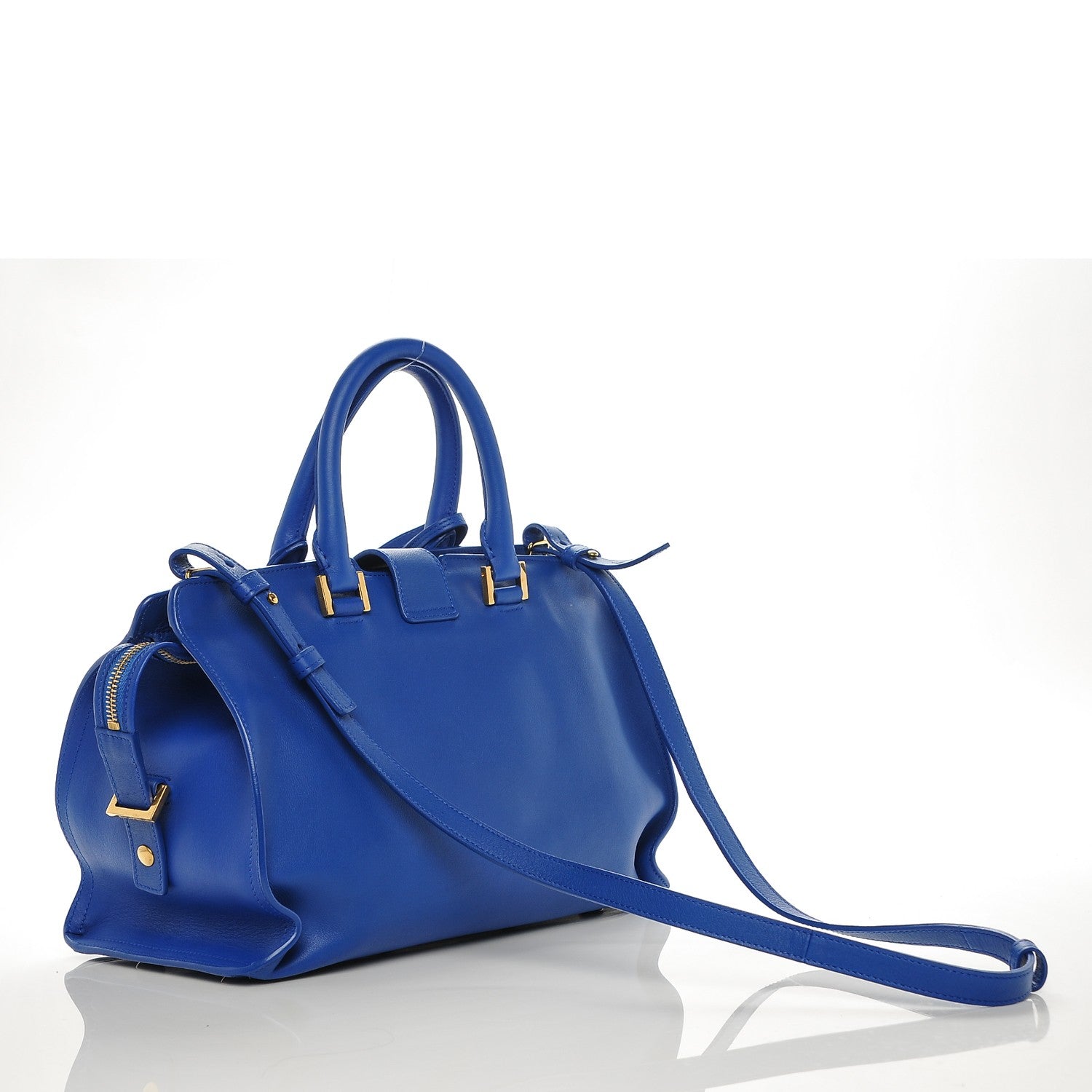 Saint Laurent Calfskin Small Classic Y Cabas Royal Blue 2 of 6