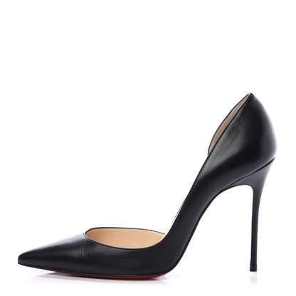 Christian Louboutin Shiny Nappa Iriza 100 Pumps 37 Black 1 of 7