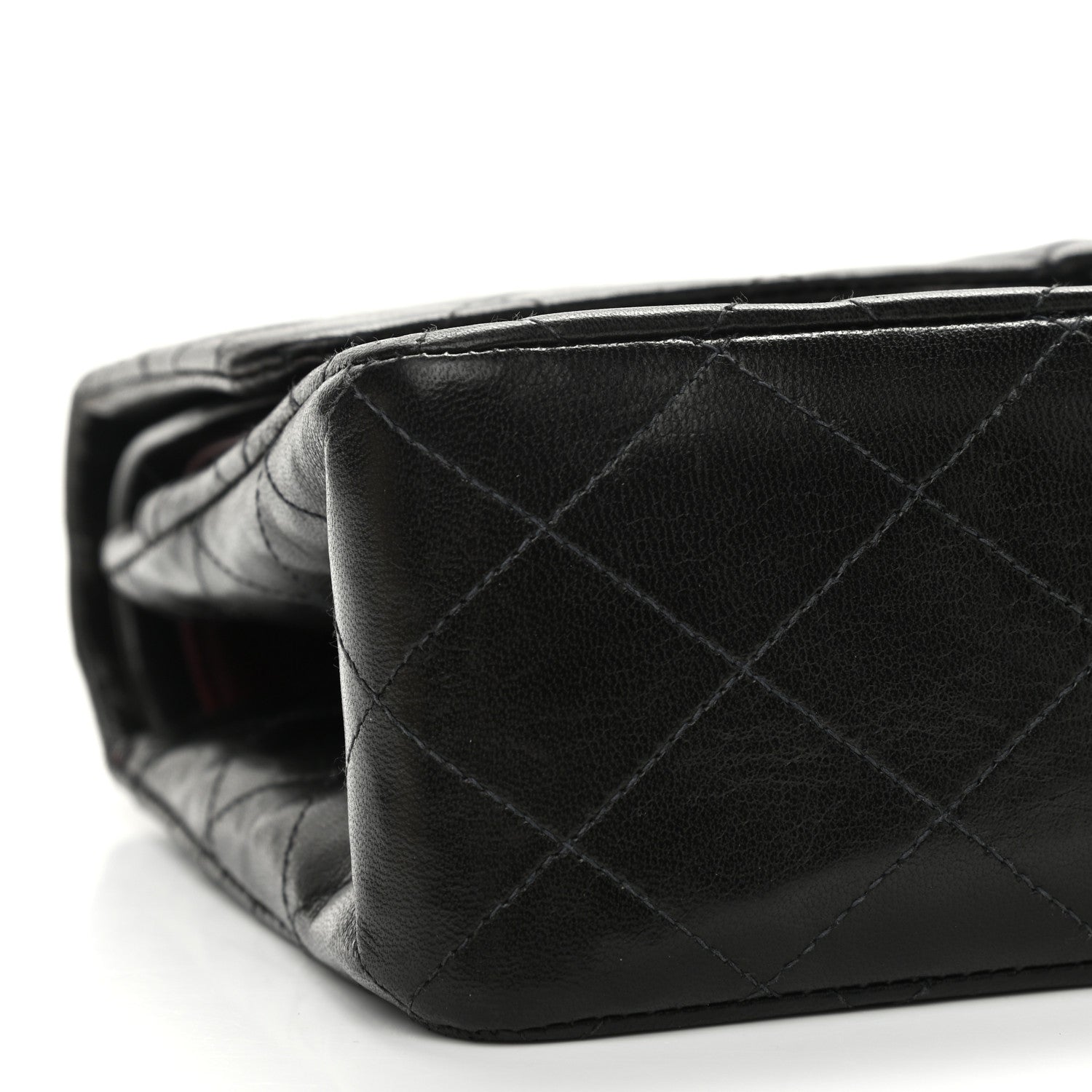 Chanel Lambskin Quilted Medium Double Flap Black 10 of 13
