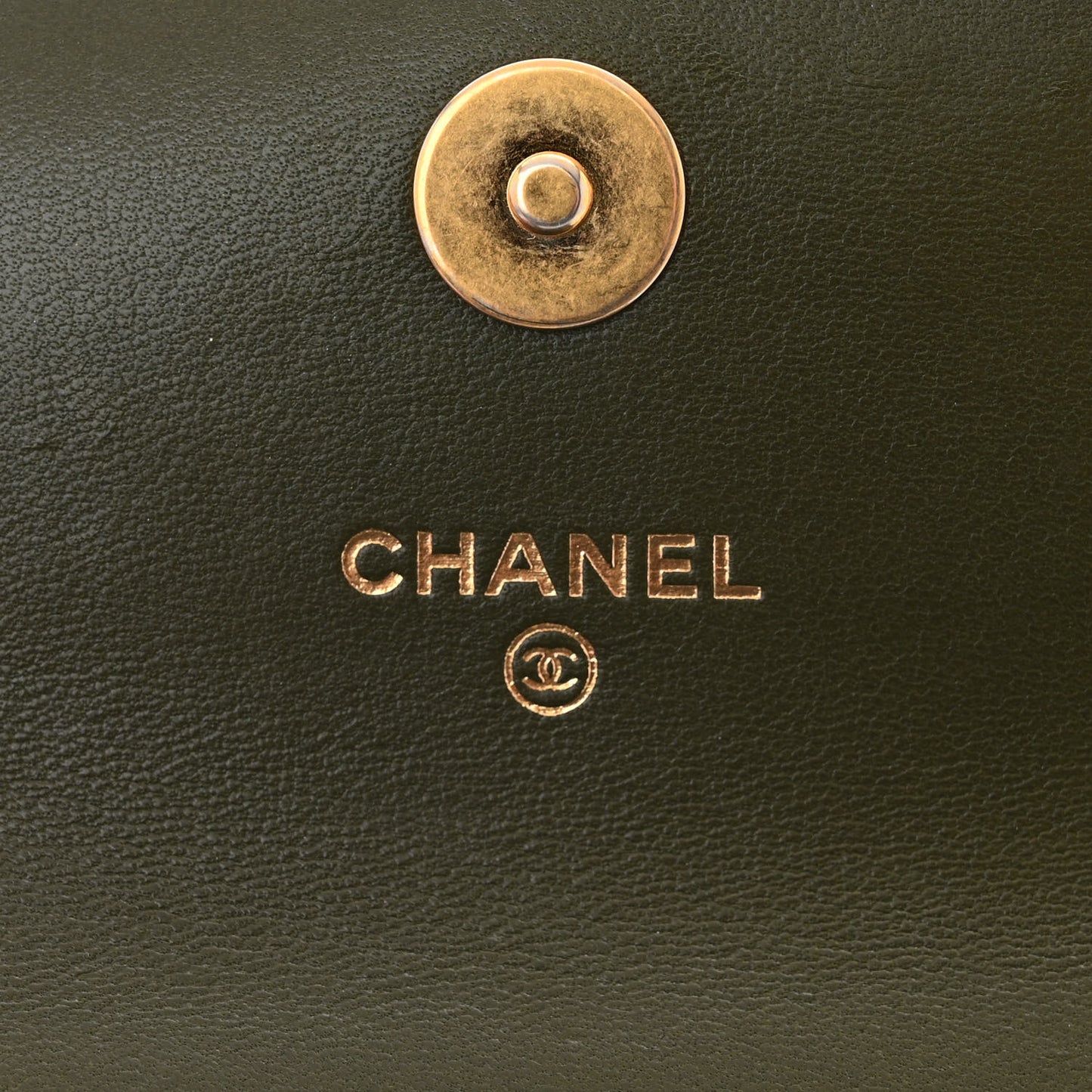 Lambskin Quilted Chain Top Handle Clutch With Chain Khaki