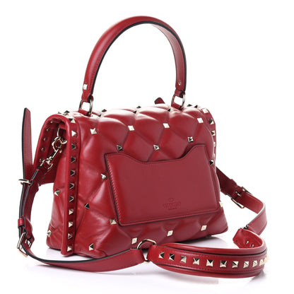 Valentino Garavani Nappa Medium Candystud Top Handle Bag Rosso Valentino 2 of 4