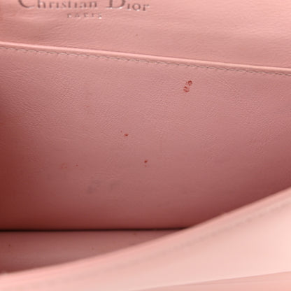 Christian Dior Patent Cannage Lady Dior Chain Wallet Rose Clair 14 of 16