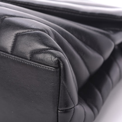 Saint Laurent Calfskin Y Quilted Monogram Medium Loulou Chain Satchel Black 11 of 11