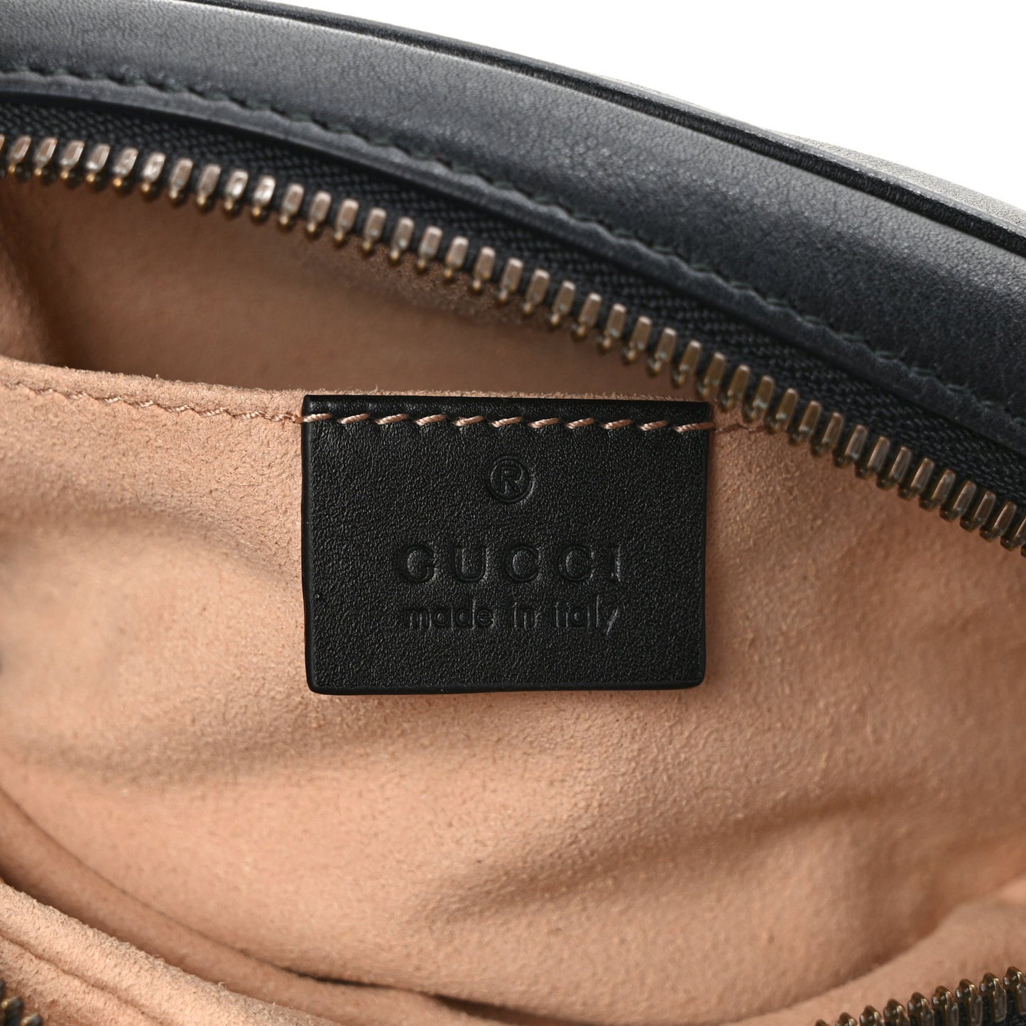 Calfskin Matelasse GG Marmont Belt Bag 75 30 Black