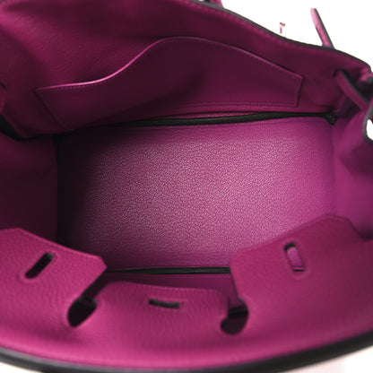 Hermes Togo Birkin 25 Rose Pourpre 5 of 12