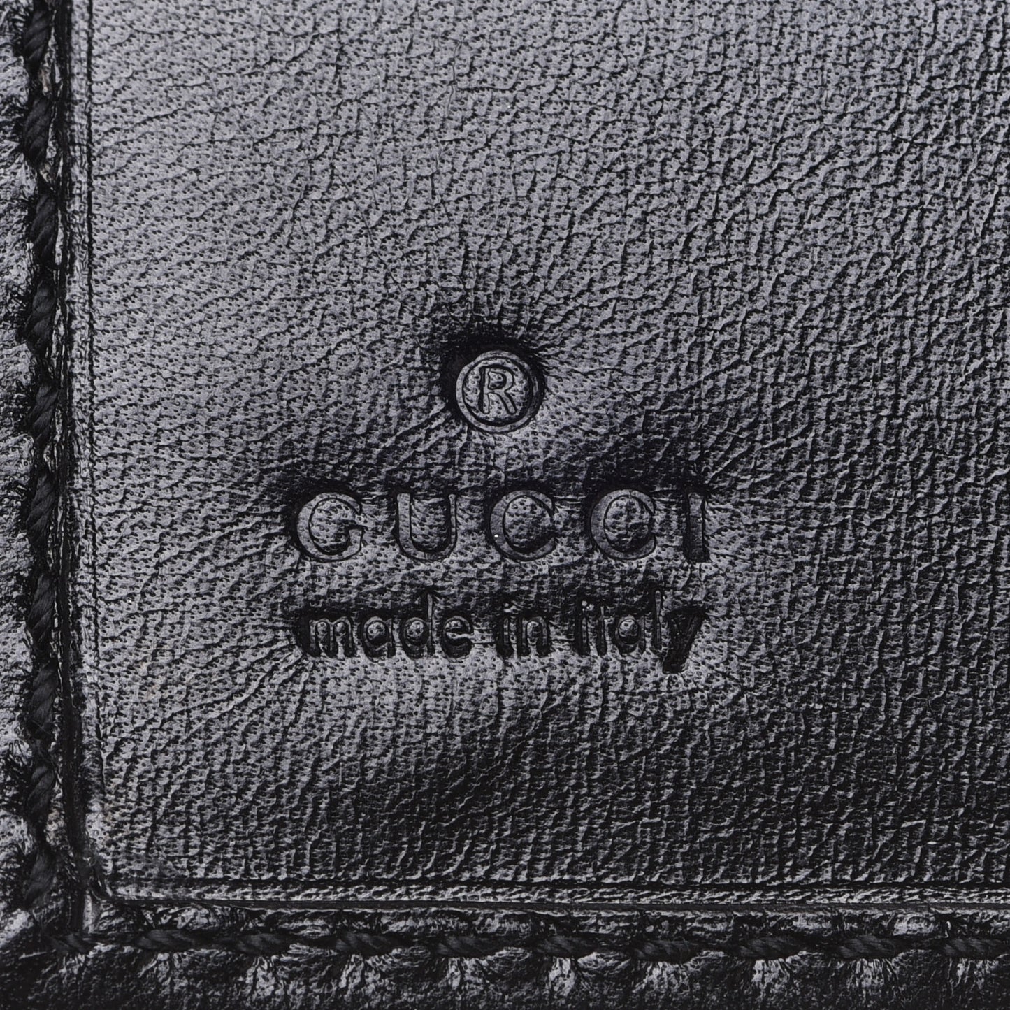 Calfskin Web Bi-Fold Wallet Black