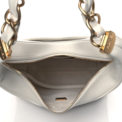 Chanel Calfskin Quilted Close To Me Hobo White 5 of 10