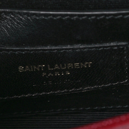 Saint Laurent Grain De Poudre Small Monogram Kate Satchel Oxblood 7 of 11