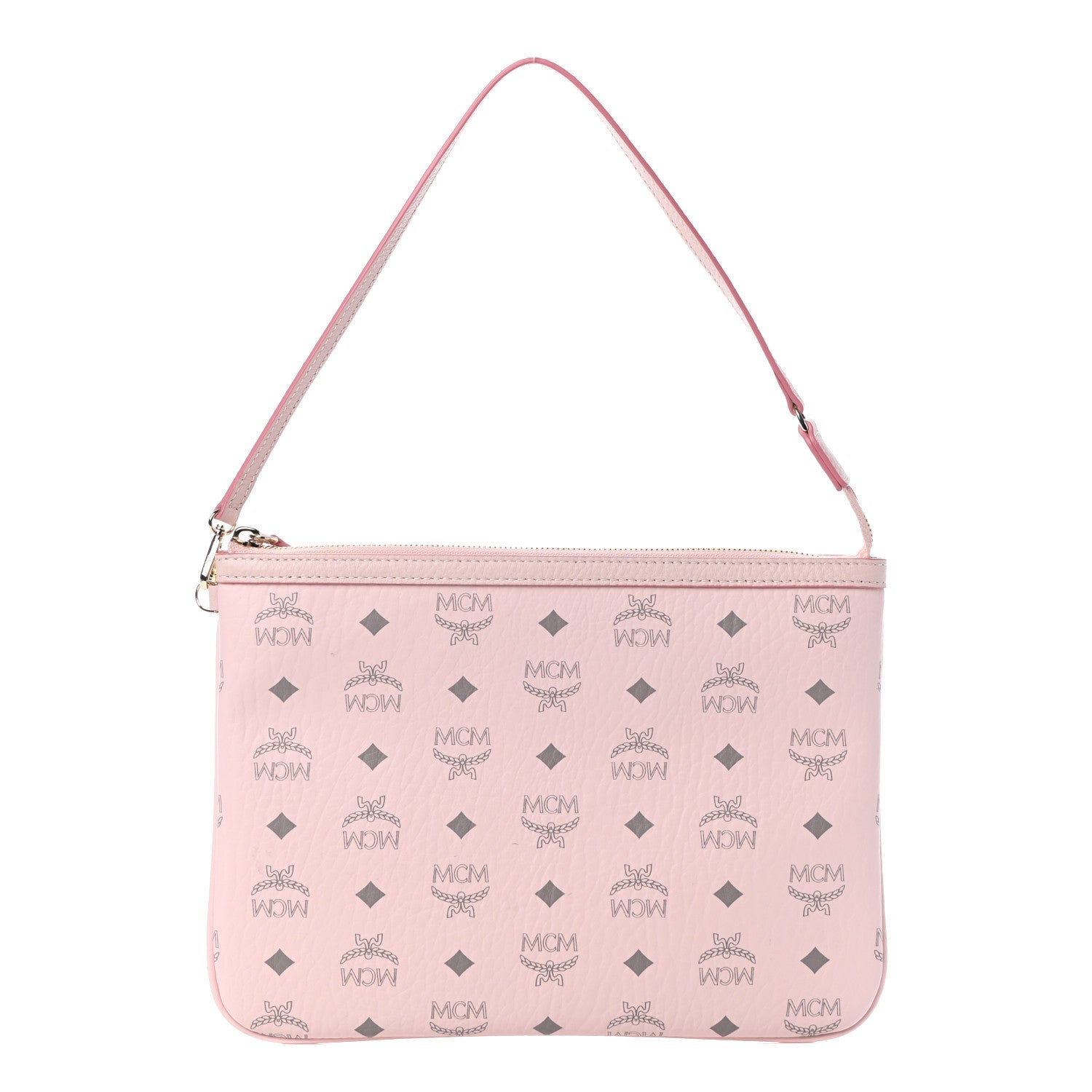 MCM Viseto Stark Wristlet Pouch Pink 1 of 9