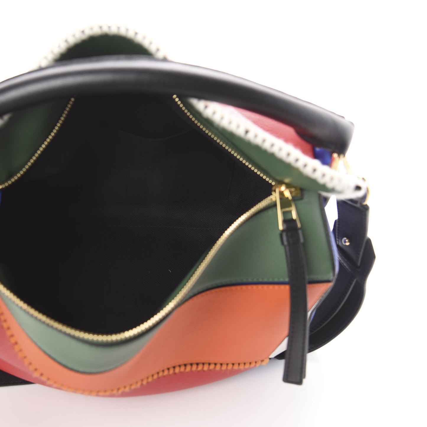 Calfskin Medium Patchwork Puzzle Bag Multicolor