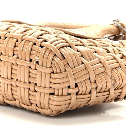 Balenciaga Faux Calfskin Braided Varnished XXS Bistro Basket Beige 8 of 8