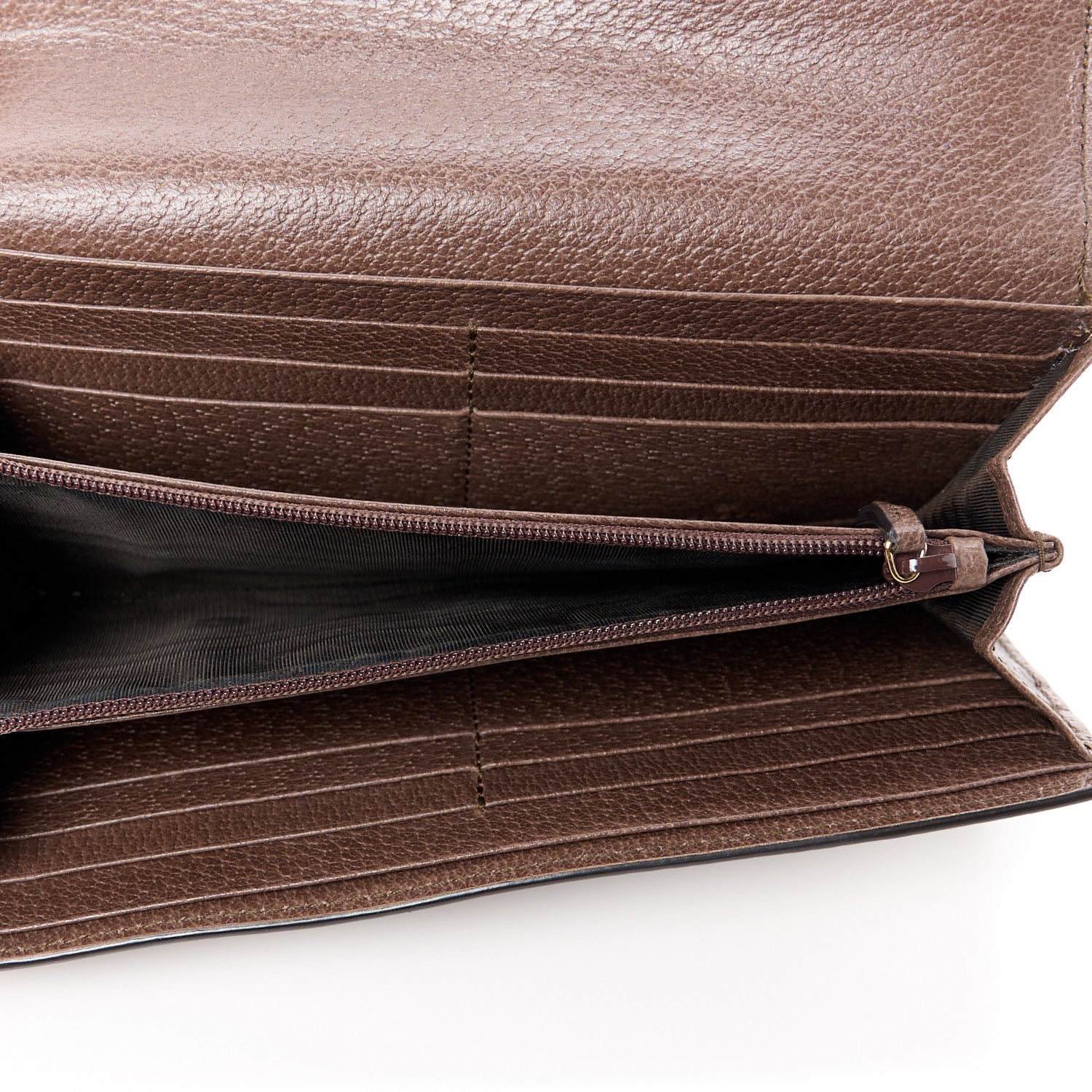 Gucci GG Supreme Monogram Web Ophidia Continental Wallet Brown 5 of 13