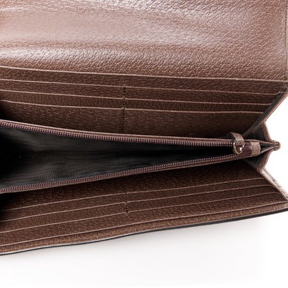Gucci GG Supreme Monogram Web Ophidia Continental Wallet Brown 5 of 13