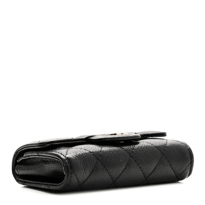 Chanel Caviar Quilted Flap Card Holder Black 4 of 8
