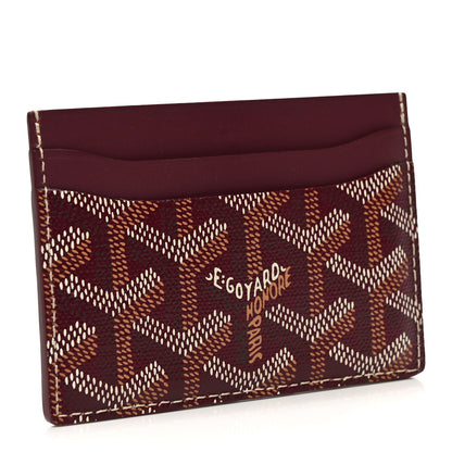 Goyard Goyardine Saint Sulpice Card Holder Bordeaux 3 of 7