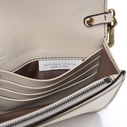 Bottega Veneta Nappa Intrecciato Studded Embellished Chain Wallet White 7 of 7