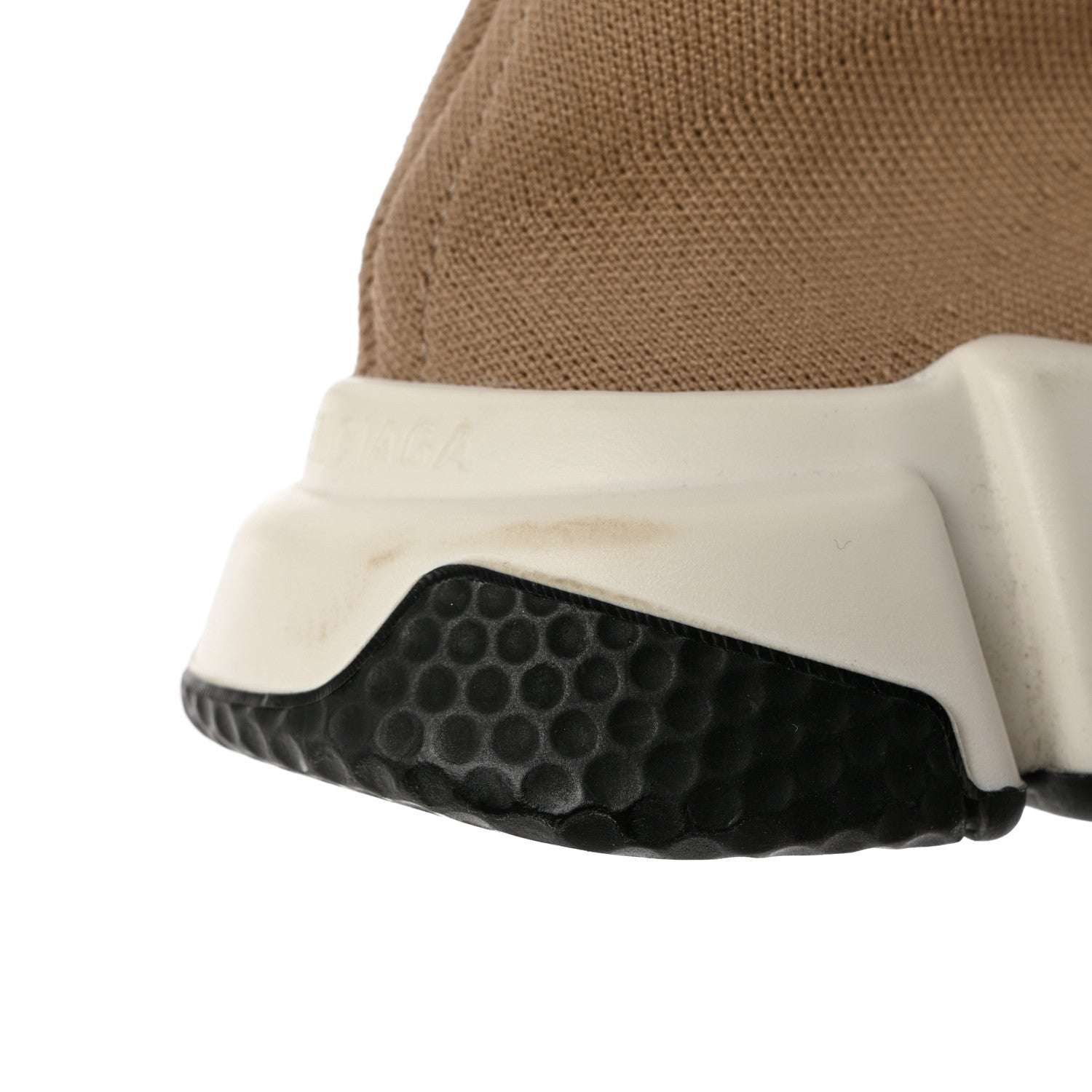Balenciaga Neoprene Knit Womens Speed Sneakers 36 Beige 10 of 11