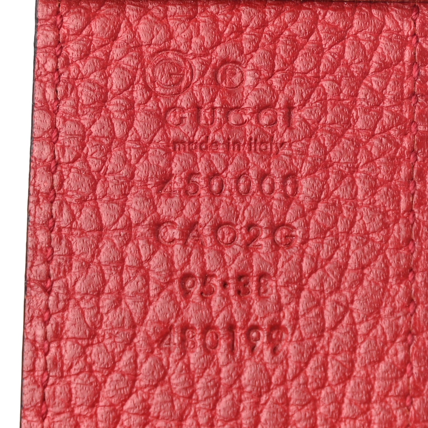 Gucci Calfskin 1973 Reversible Belt 95 38 Black Red 3 of 3