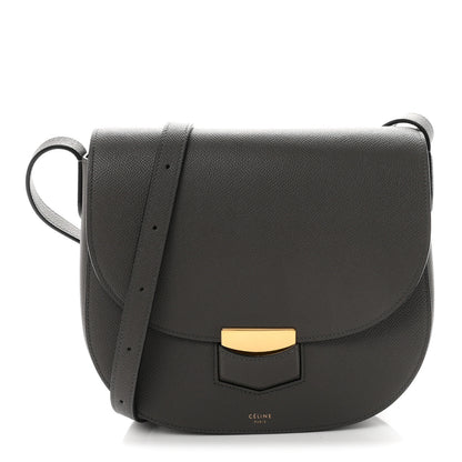 Celine Baby Grained Calfskin Medium Trotteur Grey 1 of 10