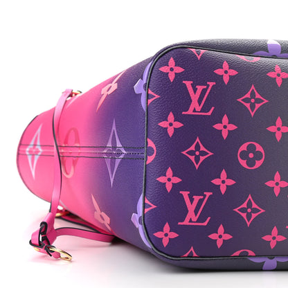 Louis Vuitton Monogram Giant Spring In The City Neverfull MM Midnight Fuchsia 8 of 10