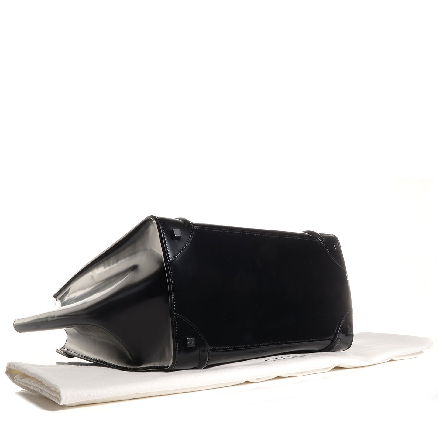 Spazzolato Calfskin Small Luggage Black