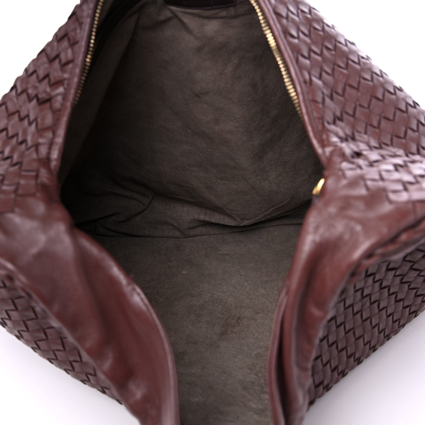 Nappa Intrecciato Maxi Veneta Hobo Ebano