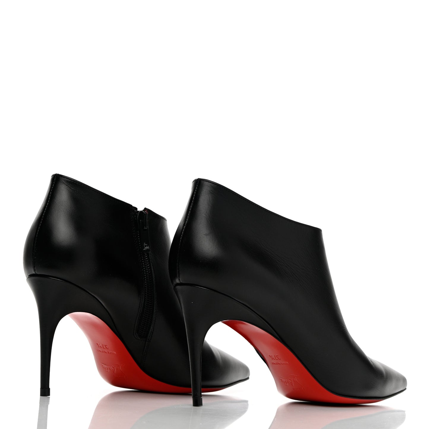 Calfskin Gorgona 85 Ankle Boots 37.5 Black